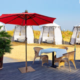 NNECW 18kg Heavy Duty Umbrella Base Stand with 2 Wheels and 3 Adapters