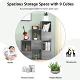 NNECW 9-Cube Free Combination Bookcase for Living Room