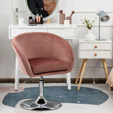 NNECW Modern Velvet Vanity Chair Height Adjustable Bar Stool with 360 Degree Swivel