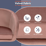 NNECW Modern Velvet Vanity Chair Height Adjustable Bar Stool with 360 Degree Swivel