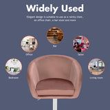NNECW Modern Velvet Vanity Chair Height Adjustable Bar Stool with 360 Degree Swivel