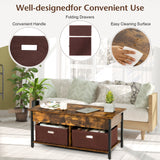 NNECW Multifunctional Pop-up Lift Top Coffee Table for Living Room-Coffee