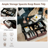 NNECW Multifunctional Pop-up Lift Top Coffee Table for Living Room-Black