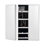 NNECW Jewelry Storage Cabinet with Full-Length Mirror for Bedroom