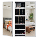 NNECW Jewelry Storage Cabinet with Full-Length Mirror for Bedroom