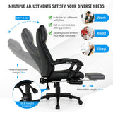 NNECW Ergonomic Executive Office Chair with Retractable Footrest for Office