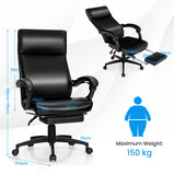 NNECW Ergonomic Executive Office Chair with Retractable Footrest for Office