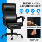 NNECW Ergonomic Executive Office Chair with Retractable Footrest for Office