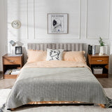 NNECW 2-tier Wooden Bedside Table with Storage Drawer & Cabinet for Bedroom/Living Room/Office