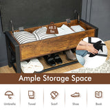 NNECW Multi-Purpose Shoe Bench with PU Leather for Bedroom/Entry/Living Room