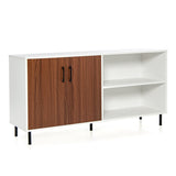 NNECW Modern Buffet Sideboard with Open Compartments for Kitchen