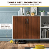 NNECW Modern Buffet Sideboard with Open Compartments for Kitchen