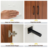 NNECW Modern Buffet Sideboard with Open Compartments for Kitchen