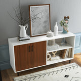 NNECW Modern Buffet Sideboard with Open Compartments for Kitchen