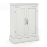 NNECW Bathroom Floor Cabinet with Adjustable Shelves & Anti-toppling Device