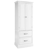 NNECW 158CM Freestanding Storage Cabinet with Adjustable Shelves & 2 Drawers for Kitchen