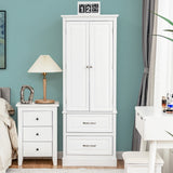 NNECW 158CM Freestanding Storage Cabinet with Adjustable Shelves & 2 Drawers for Kitchen