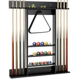 NNECW Wall Mounted Billiard Stick Holder for Club/Bar-Black