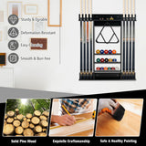NNECW Wall Mounted Billiard Stick Holder for Club/Bar-Black