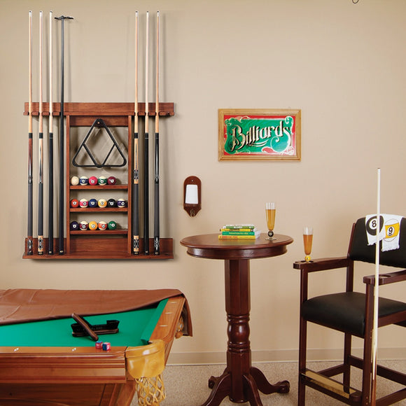 NNECW Wall Mounted Billiard Stick Holder for Club/Bar