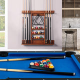 NNECW Wall Mounted Billiard Stick Holder for Club/Bar