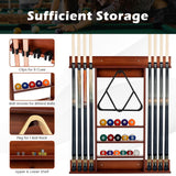 NNECW Wall Mounted Billiard Stick Holder for Club/Bar