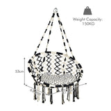 NNECW Hammock Chair with Cushion for Indoor & Outdoor Use