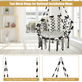 NNECW Hammock Chair with Cushion for Indoor & Outdoor Use