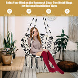 NNECW Hammock Chair with Cushion for Indoor & Outdoor Use