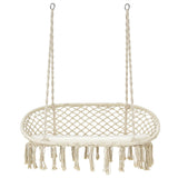 NNECW 2 Person Hammock Chair with Hanging Cotton Ropes for Living Room & Patio