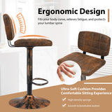 NNECW Vintage Bar Stools with Adjustable Height for Kitchen