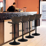 NNECW Set of 2 Height Adjustable Bar Stool Swivel Counter Chair