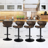 NNECW Set of 2 Height Adjustable Bar Stool Swivel Counter Chair