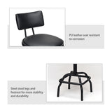 NNECW Modern Swivel Bar Stool with Adjustable Height for Shop &amp Bar-2 pieces