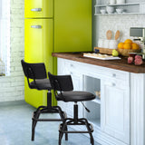 NNECW Modern Swivel Bar Stool with Adjustable Height for Shop &amp Bar-2 pieces