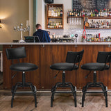 NNECW Modern Swivel Bar Stool with Adjustable Height for Bar & Shop