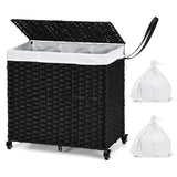 NNECW Laundry Hamper with Lid for Bathroom/Bedroom