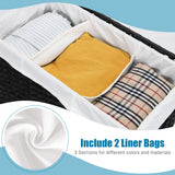 NNECW Laundry Hamper with Lid for Bathroom/Bedroom