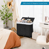NNECW Laundry Hamper with Lid for Bathroom/Bedroom