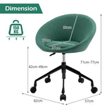 NNECW Armless Desk Chairs with Curved Backrest for Office & Bedroom