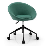 NNECW Armless Desk Chairs with Curved Backrest for Office & Bedroom