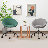 NNECW Armless Desk Chairs with Curved Backrest for Office & Bedroom