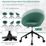 NNECW Armless Desk Chairs with Curved Backrest for Office & Bedroom