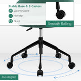 NNECW Armless Desk Chairs with Curved Backrest for Office & Bedroom
