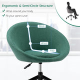 NNECW Armless Desk Chairs with Curved Backrest for Office & Bedroom