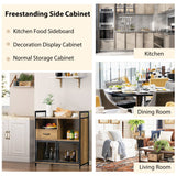 NNECW Industrial Freestanding Storage Cabinet with 2 Door Cabinets-1-Tier