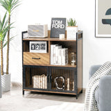 NNECW Industrial Freestanding Storage Cabinet with 2 Door Cabinets-1-Tier
