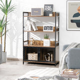 NNECW 3-Tier Storage Shelf with 2-Door Cabinet