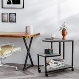 NNECW 3-Tier Accent Table with Universal Casters