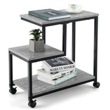 NNECW 3-Tier Accent Table with Universal Casters